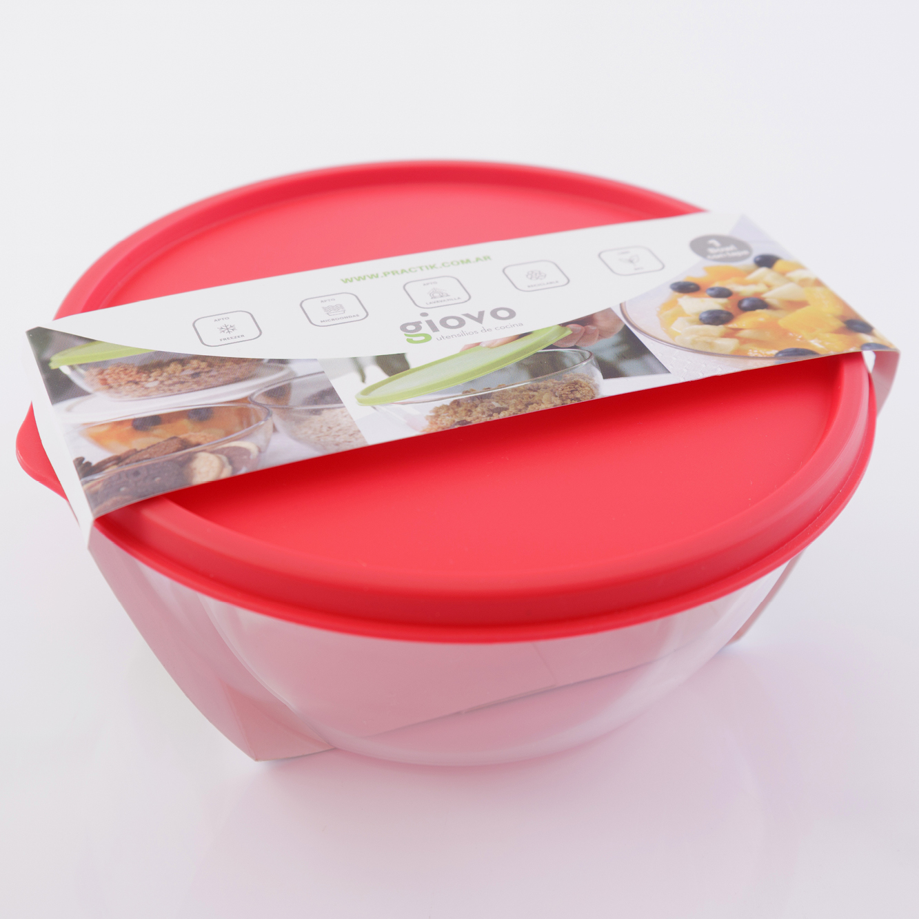 Bowl Giovo con tapa 750 cc - 16,5 cm